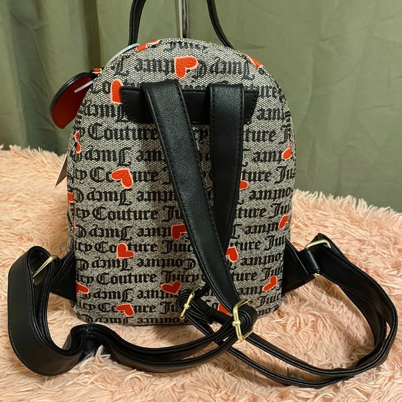 Juicy Couture Gothic Status Heart Backpack- Black main image 6